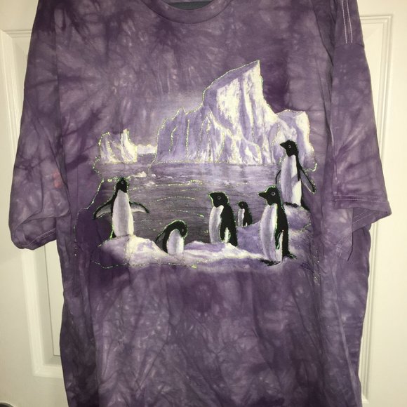 The Mountain 1X Penguin Sparkled T Shirt 1X - Picture 5 of 7